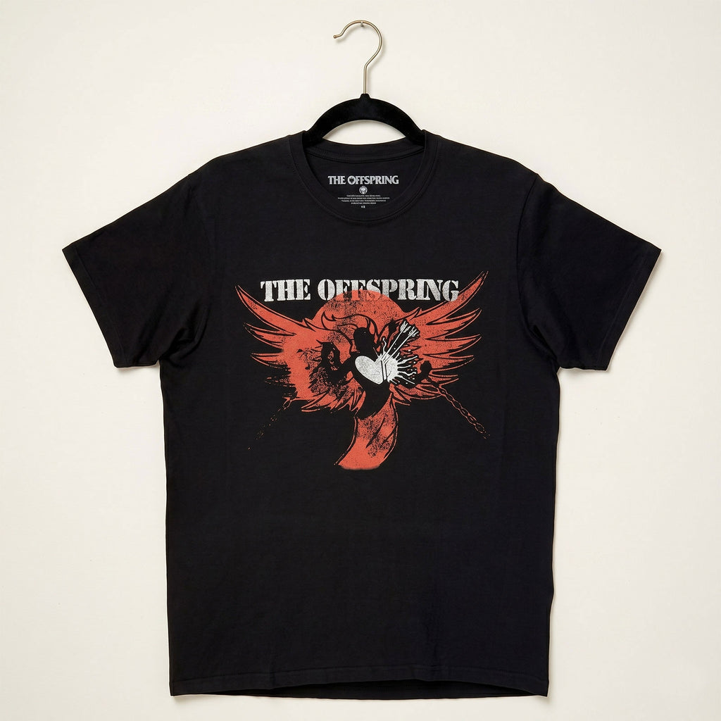 The Offspring Unisex Premium Carbon T-Shirt: Rise And Fall (Black) (Back Print)