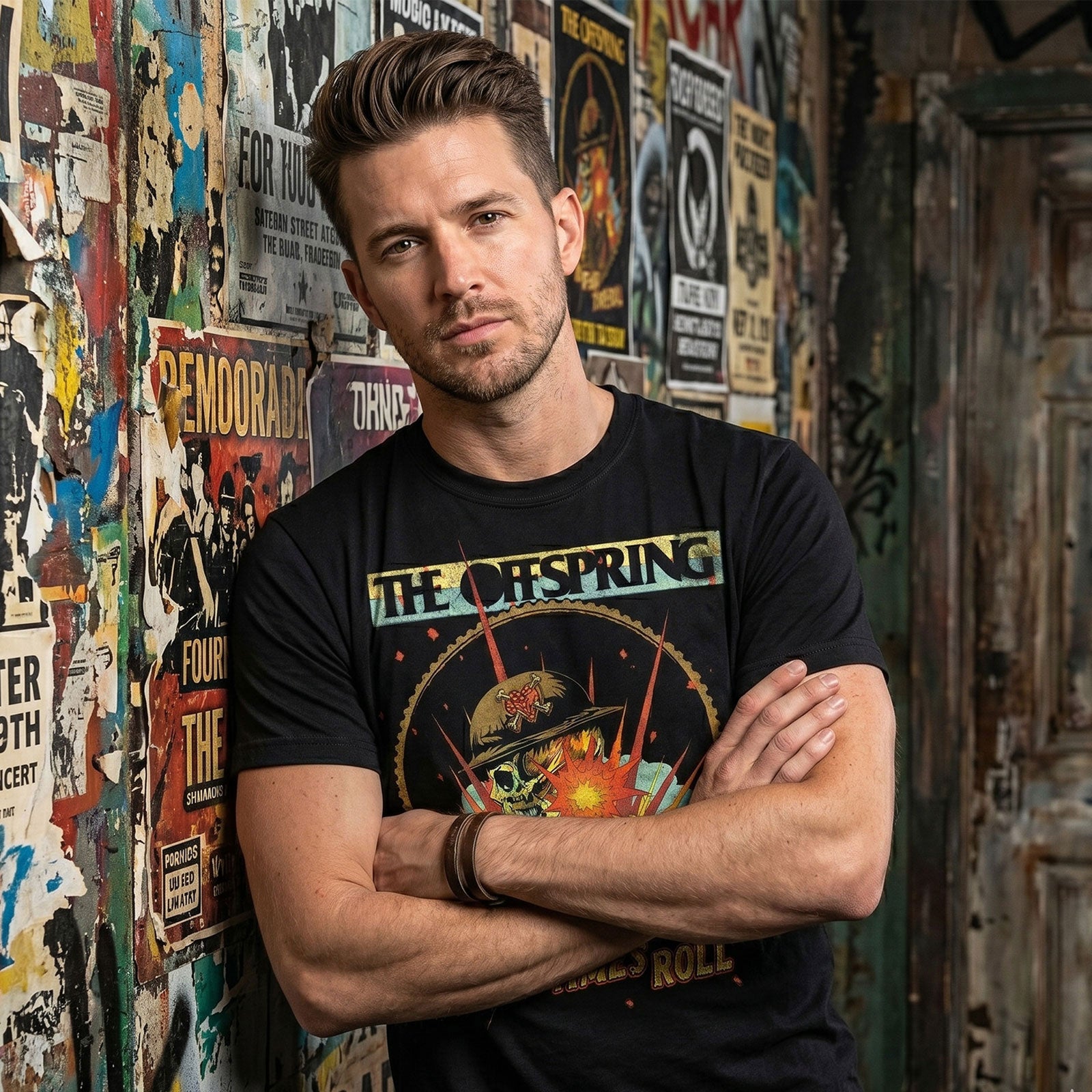 The Offspring Unisex Premium Carbon T-Shirt: Army Of One (Black)