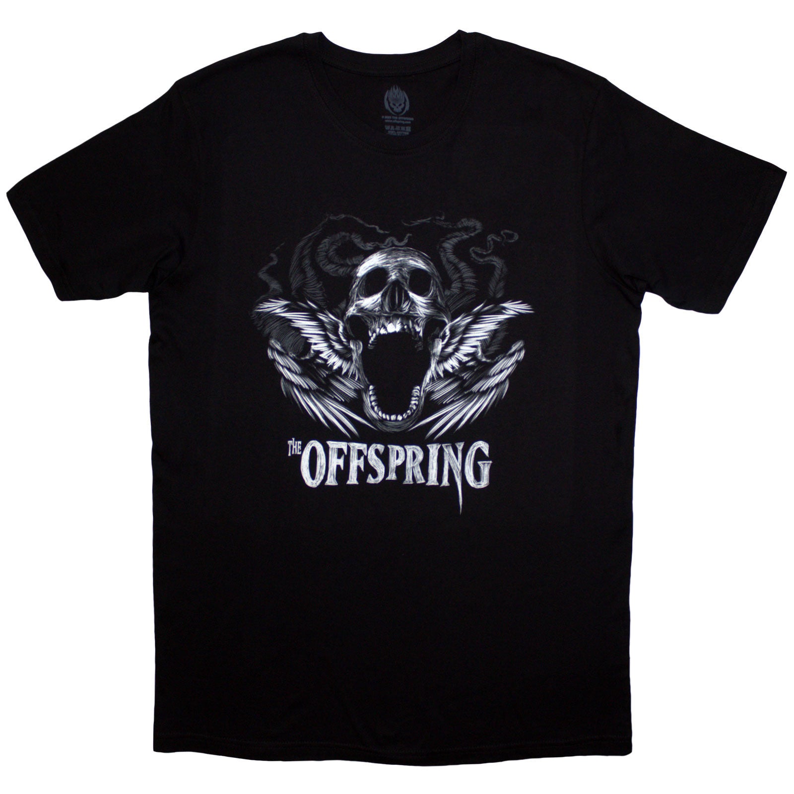 The Offspring Unisex T-Shirt: Feathered Winged Skull (Black)
