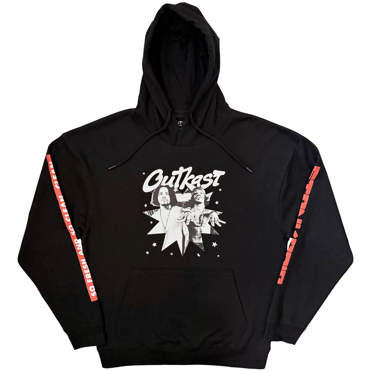 Outkast Unisex Pullover Hoodie: So Fresh (Black) (Sleeve Print)