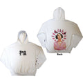 Olivia Rodrigo Unisex Pullover Hoodie: Butterfly Halo (White) (Back Print & Ex-Tour)