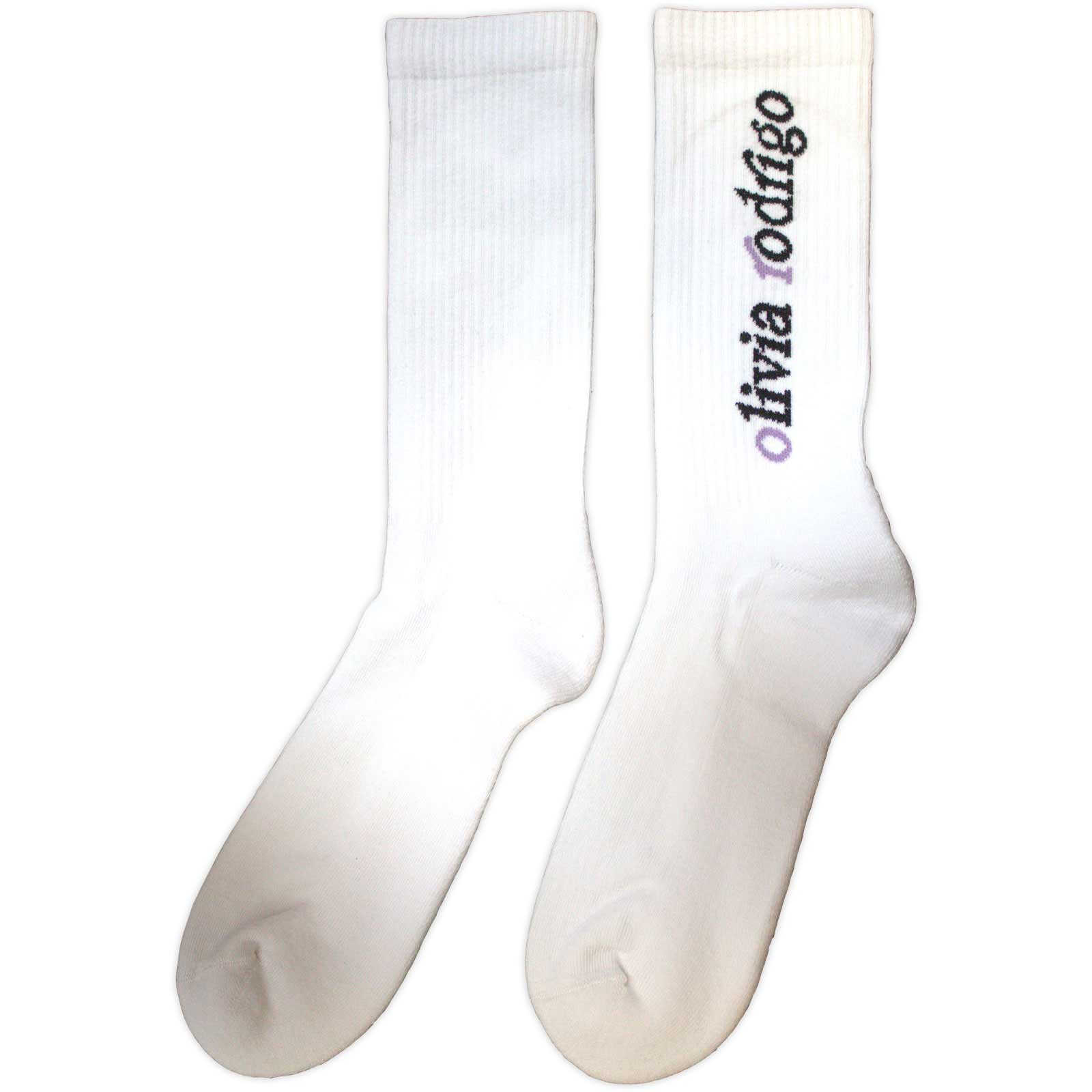 Olivia Rodrigo Unisex Terry Socks: Spill Your Guts (White) (UK Size 7 - 11)