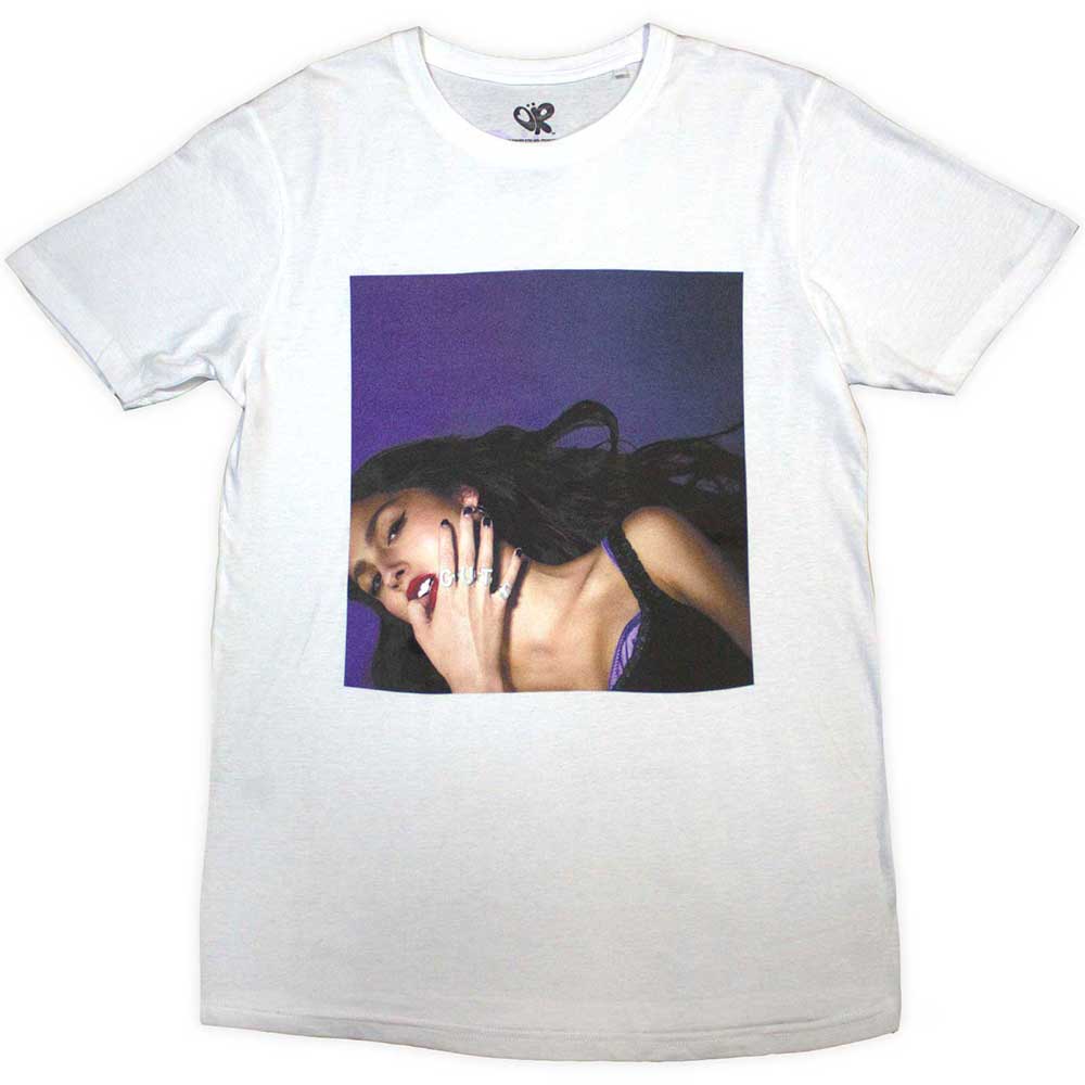 Olivia Rodrigo Unisex T-Shirt: Guts Album Cover (White) (Back Print)