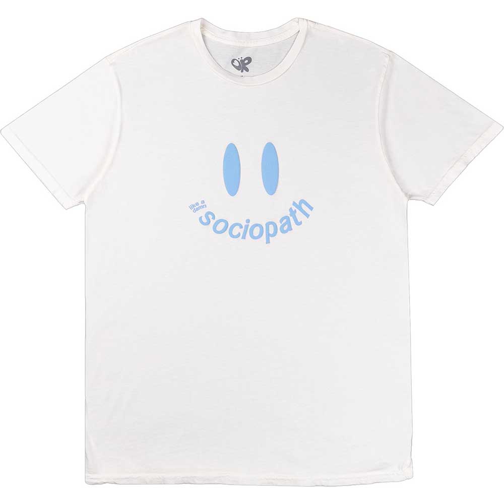Olivia Rodrigo Unisex T-Shirt: Sociopath (White) (Ex-Tour)