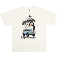 Olivia Rodrigo Unisex T-Shirt: Sour Airbrush (Natural) (Ex-Tour)