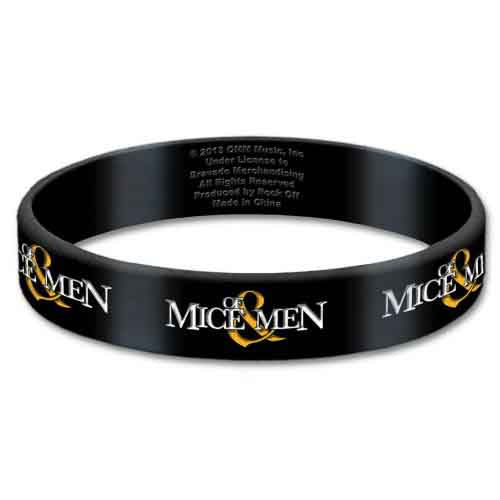 Of Mice & Men Gummy Wristband: Logo