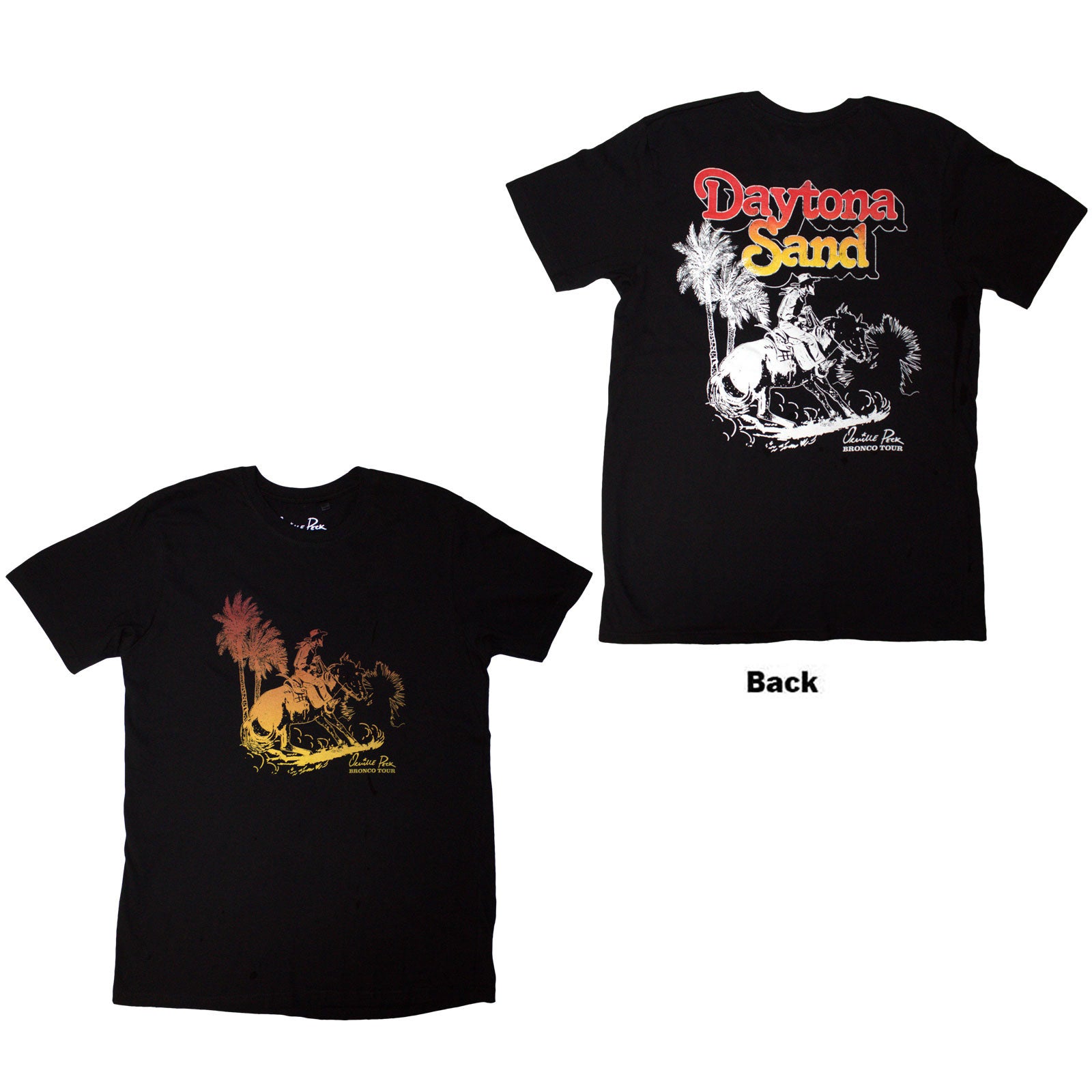 Orville Peck Unisex T-Shirt: Daytona Sands (Black) (Back Print)