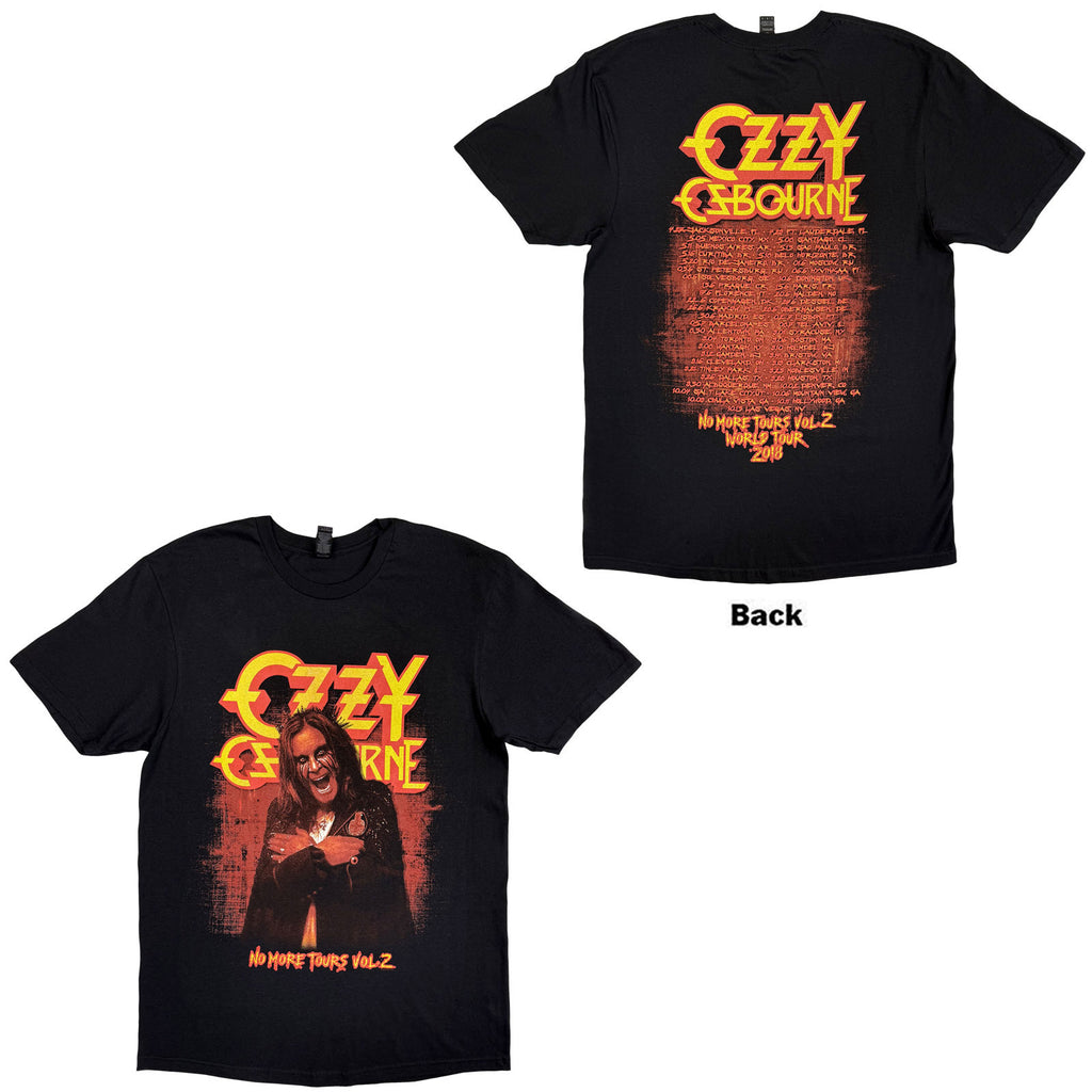 Ozzy Osbourne Unisex T-Shirt: No More Tears Vol. 2. (Black) (Back Print)