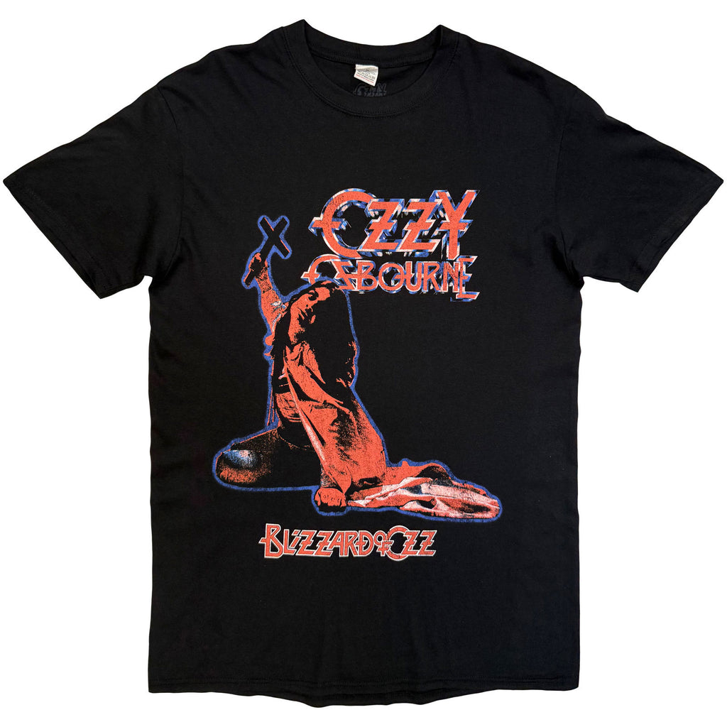 Ozzy Osbourne Unisex T-Shirt: Blizzard Of Ozz Tribute (Black) (Back Print)