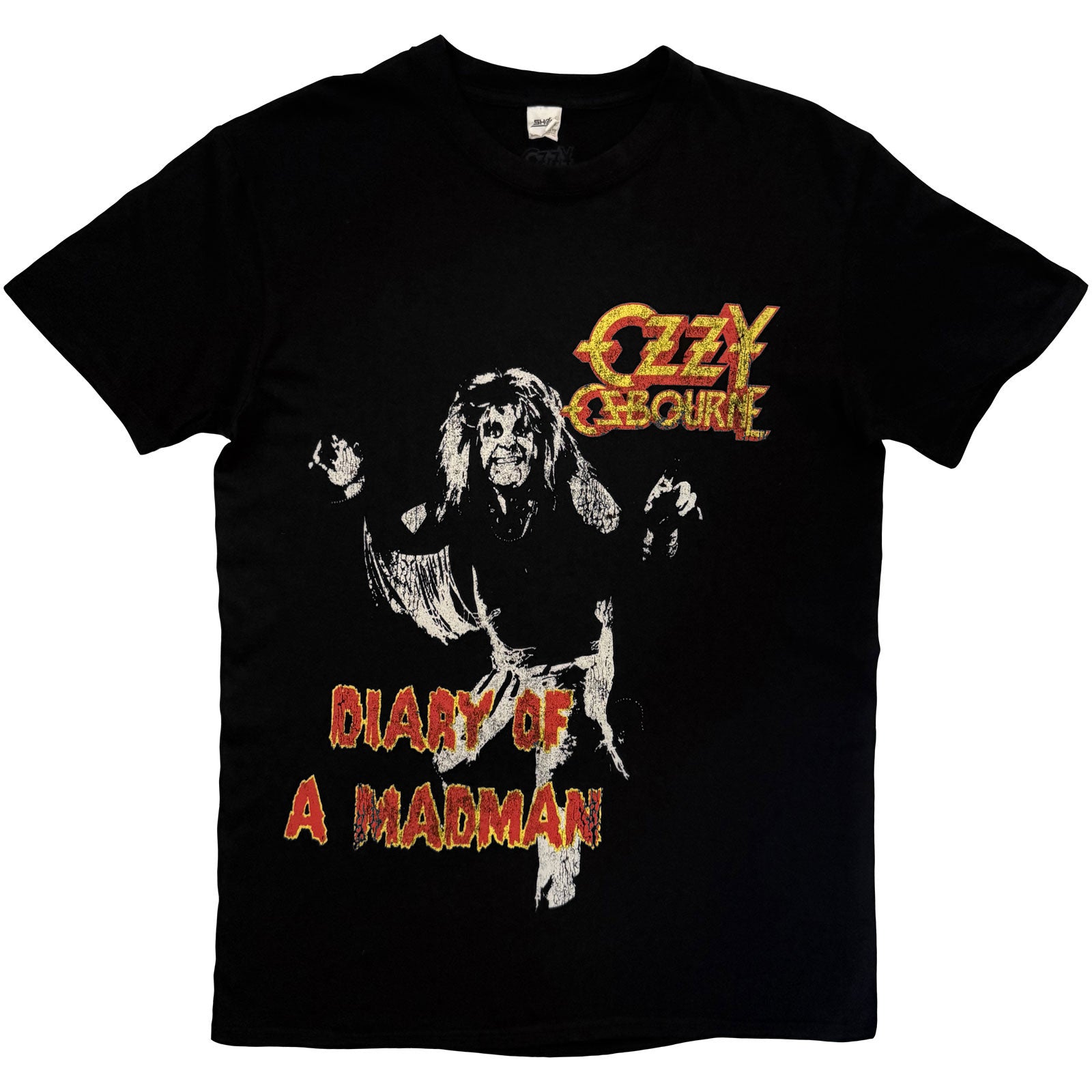 Ozzy Osbourne Unisex T-Shirt: Diary Of A Madman Tribute (Black) (Back Print)