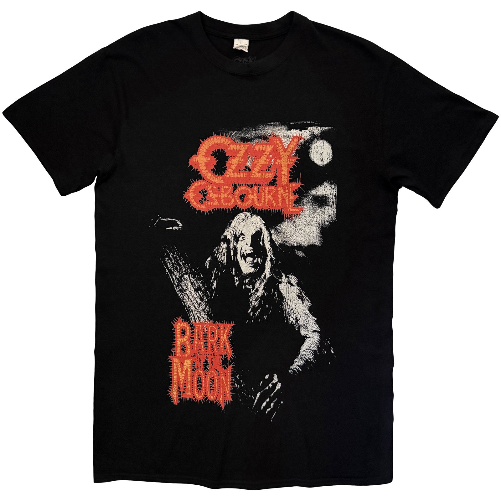 Ozzy Osbourne Unisex T-Shirt: Bark At The Moon Tribute (Black) (Back Print)