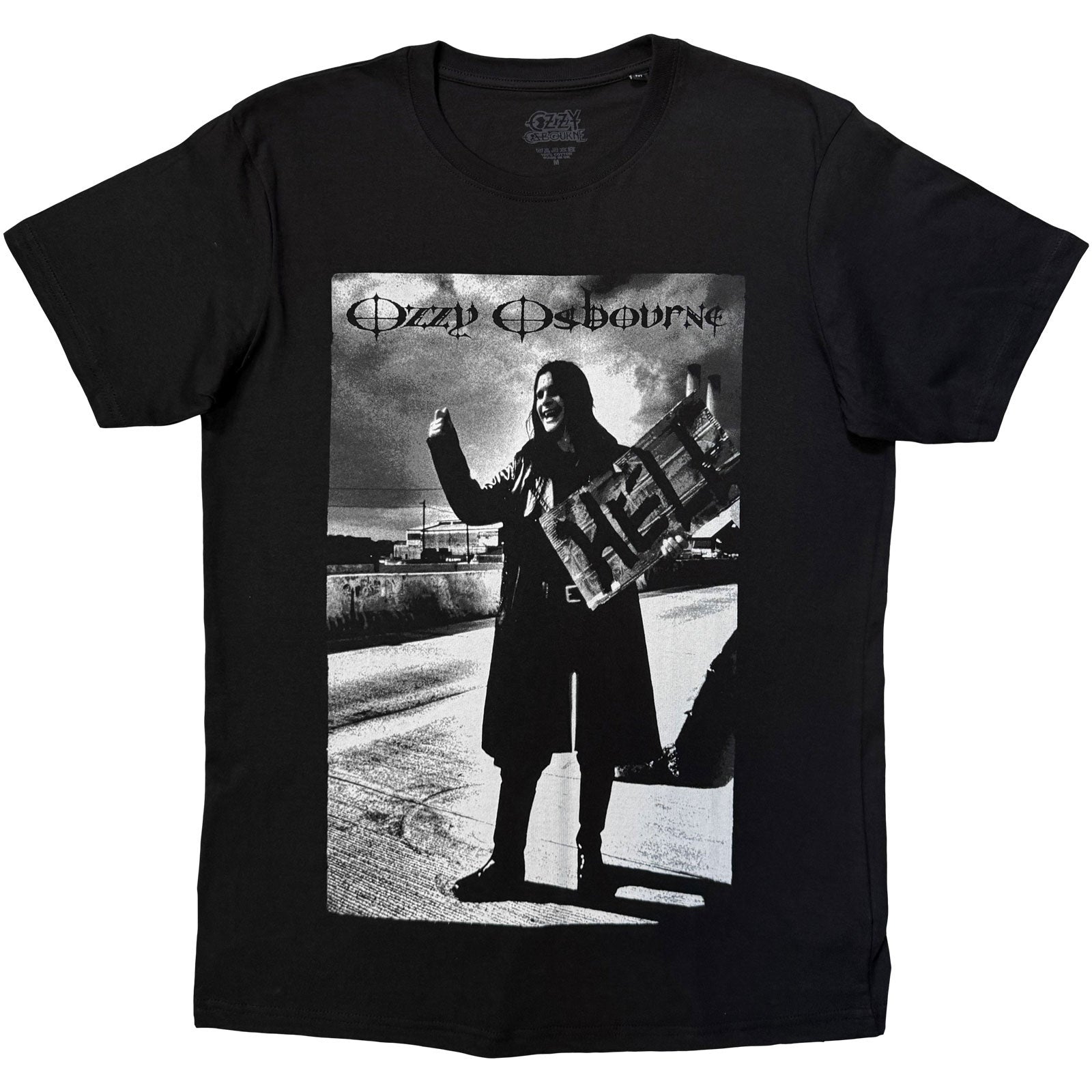 Ozzy Osbourne Unisex T-Shirt: Hell Photo (Black)