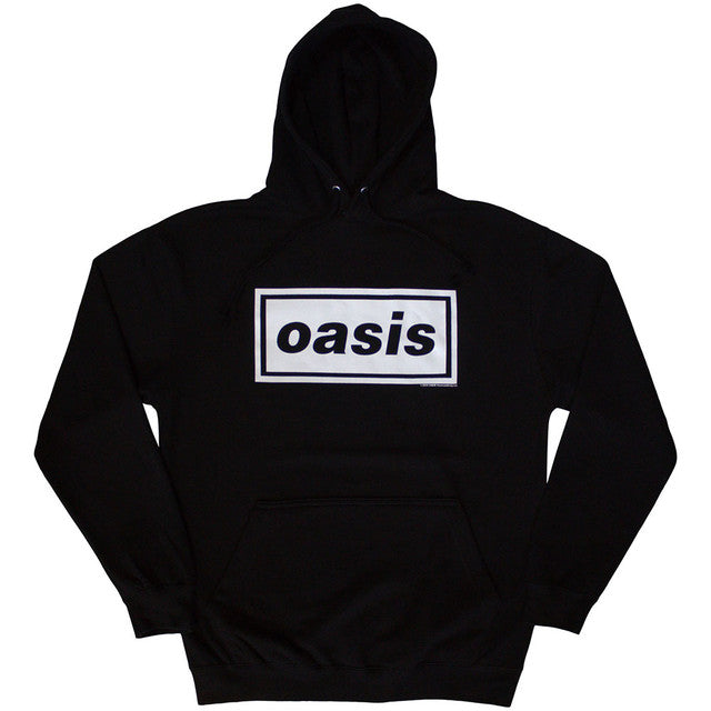 Oasis Unisex Pullover Hoodie: Decca Logo (Black)