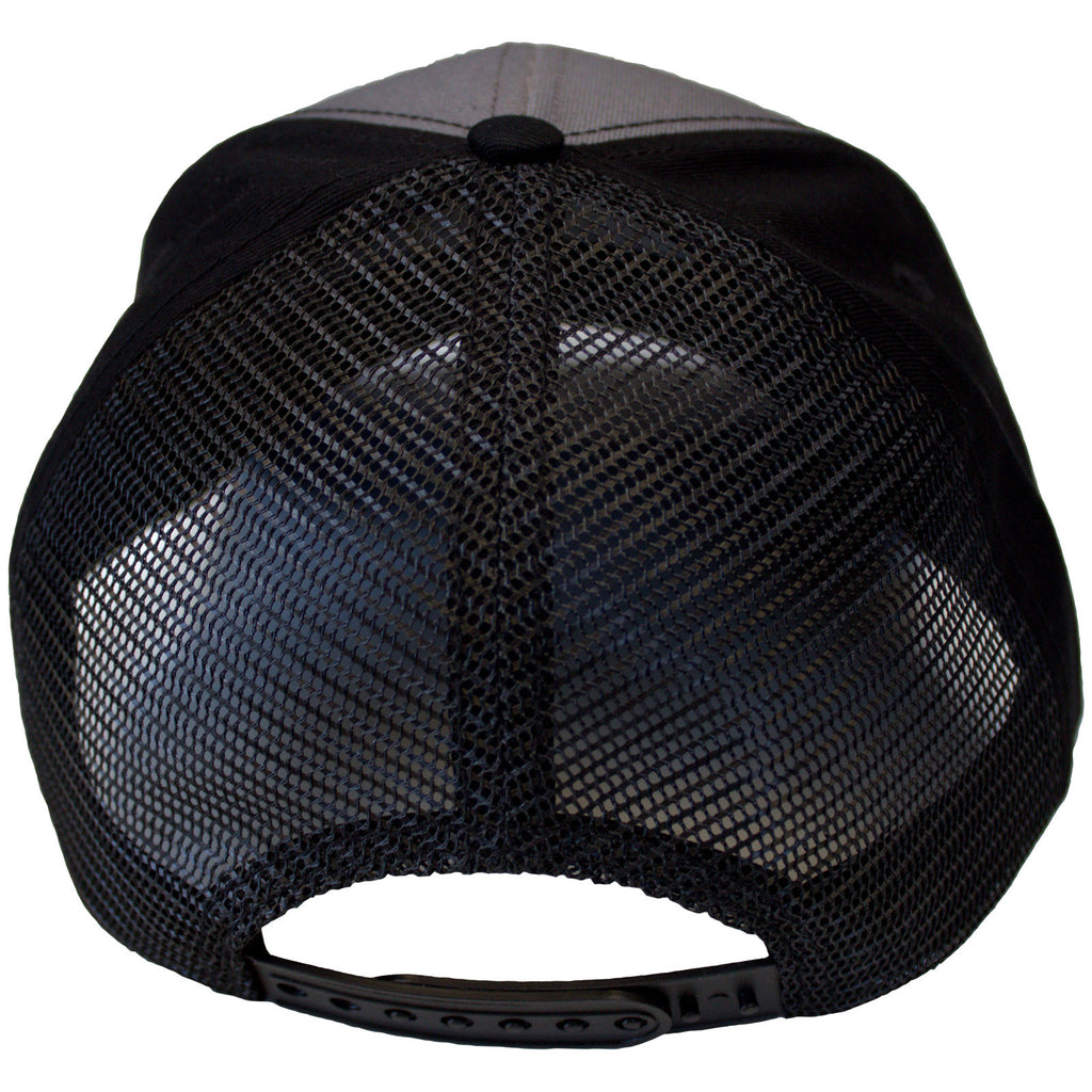 Pantera Unisex Mesh Back Cap: Skull (Black & Charcoal Grey) (Side Print)