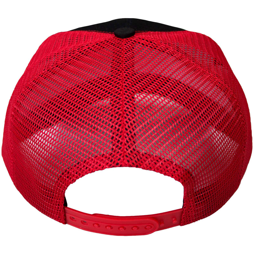 Pantera Unisex Mesh Back Cap: B&W Patch (Black & Red)