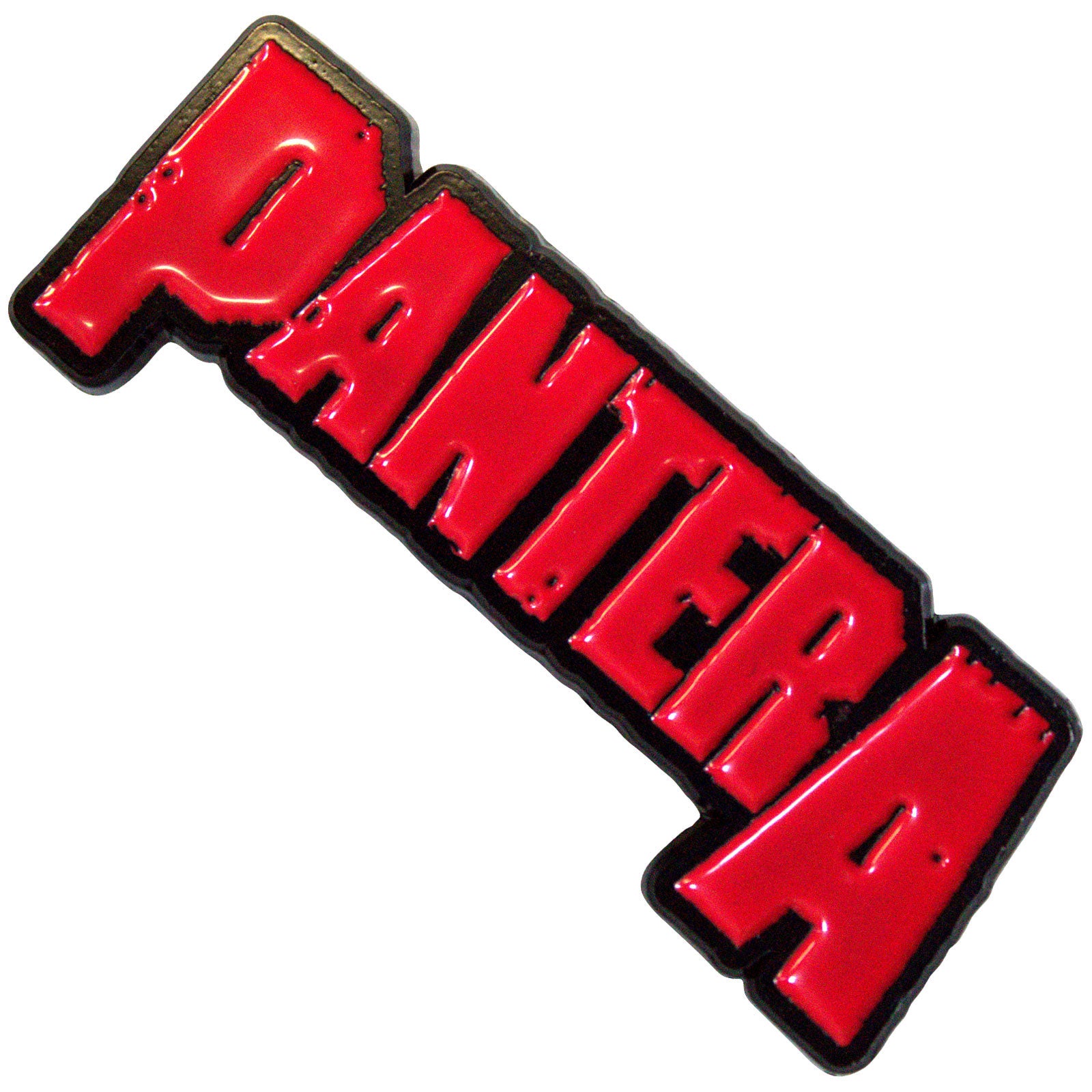 Pantera Pin Badge: Red Logo