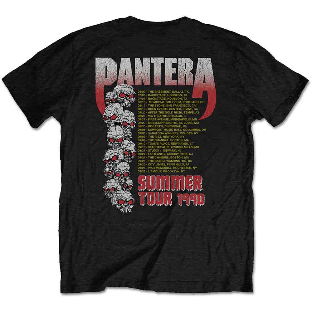 Pantera Unisex T-Shirt: Kills Tour 1990 (Black)