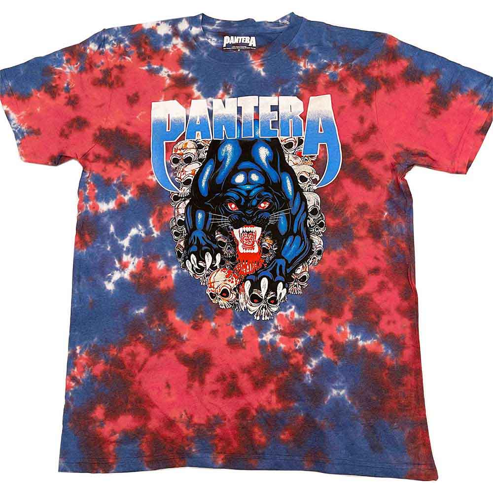 Pantera Unisex T-Shirt: Panther (Blue) (Wash Collection)