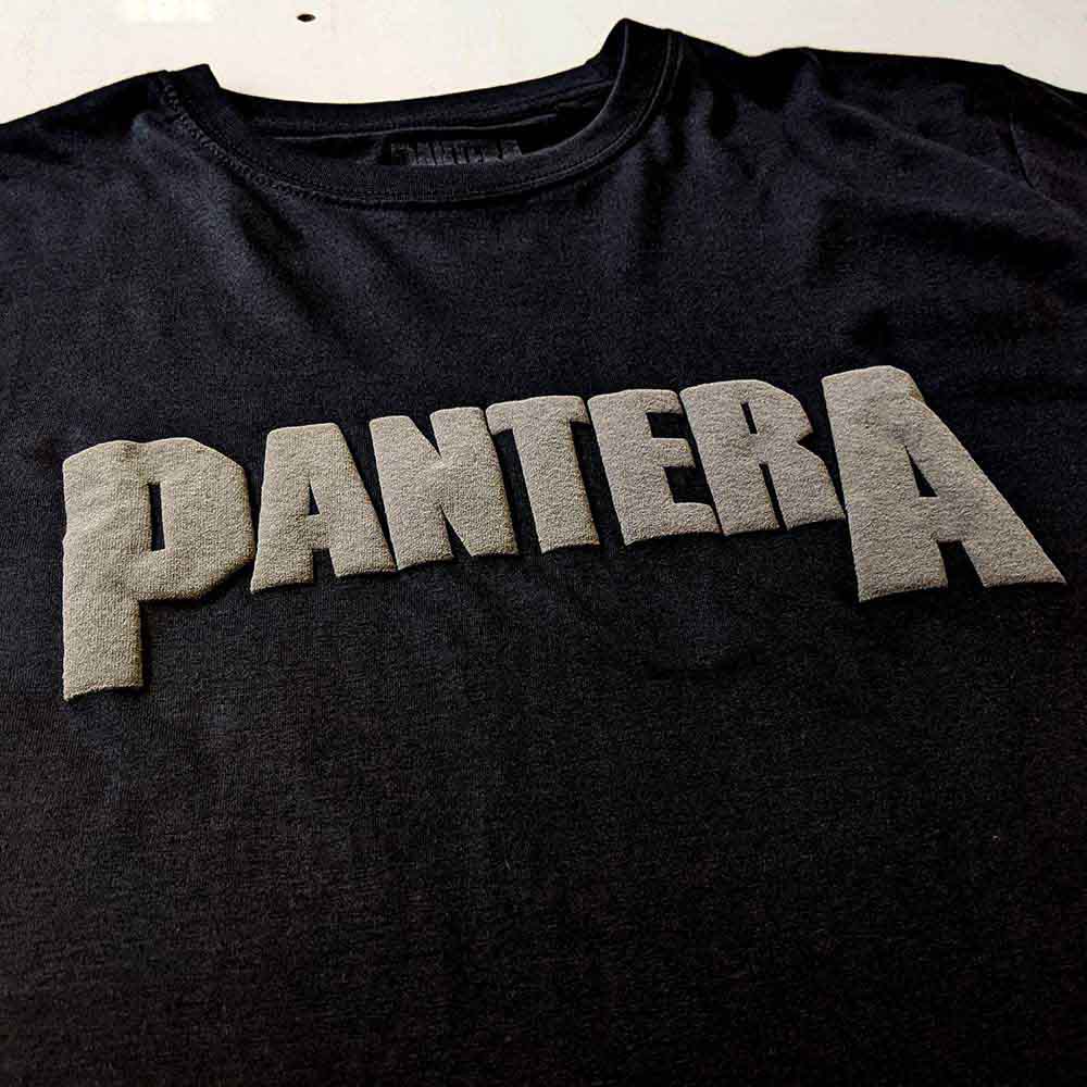 Pantera Unisex T-Shirt: Leaf Skull (Black) (Hi-Build)
