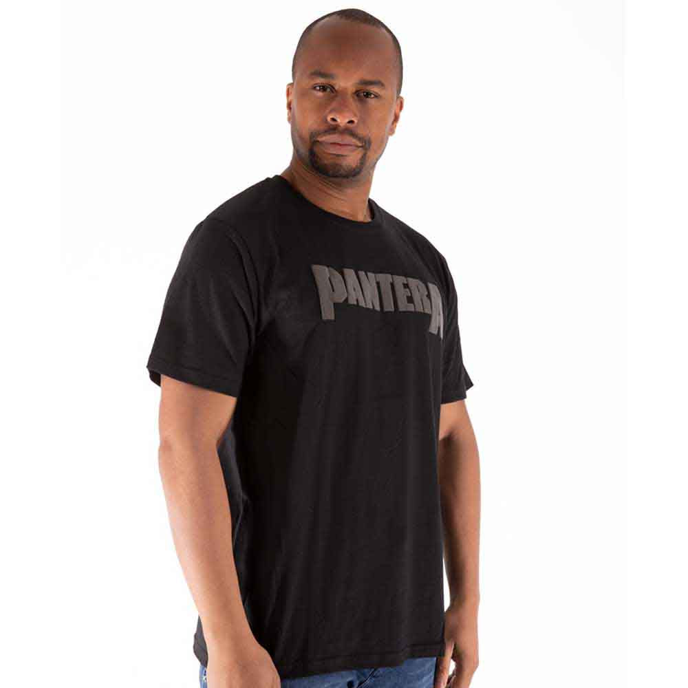 Pantera Unisex T-Shirt: Leaf Skull (Black) (Hi-Build)