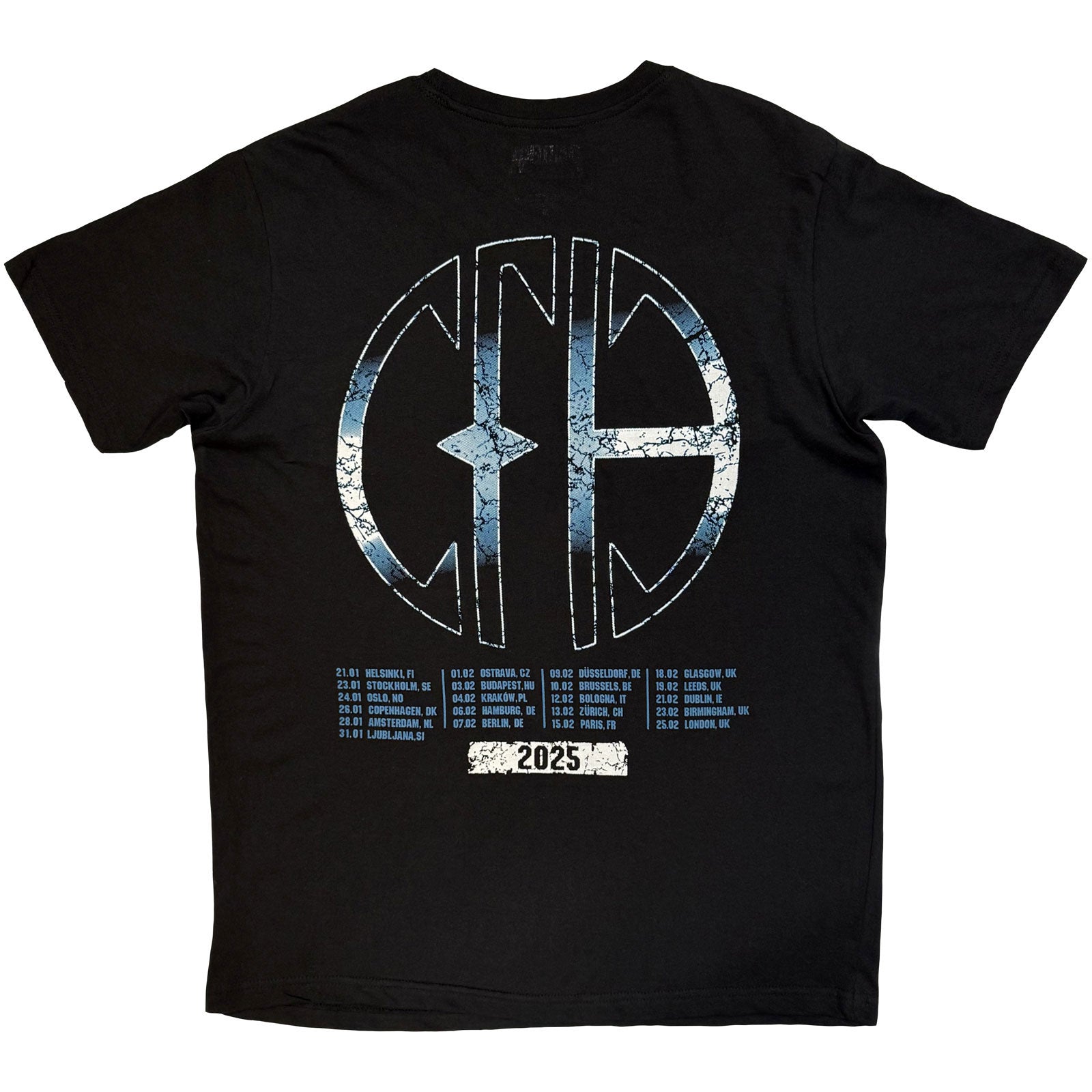 Pantera Unisex T-Shirt: Cowboys From Hell Tour '25 (Black) (Back Print)