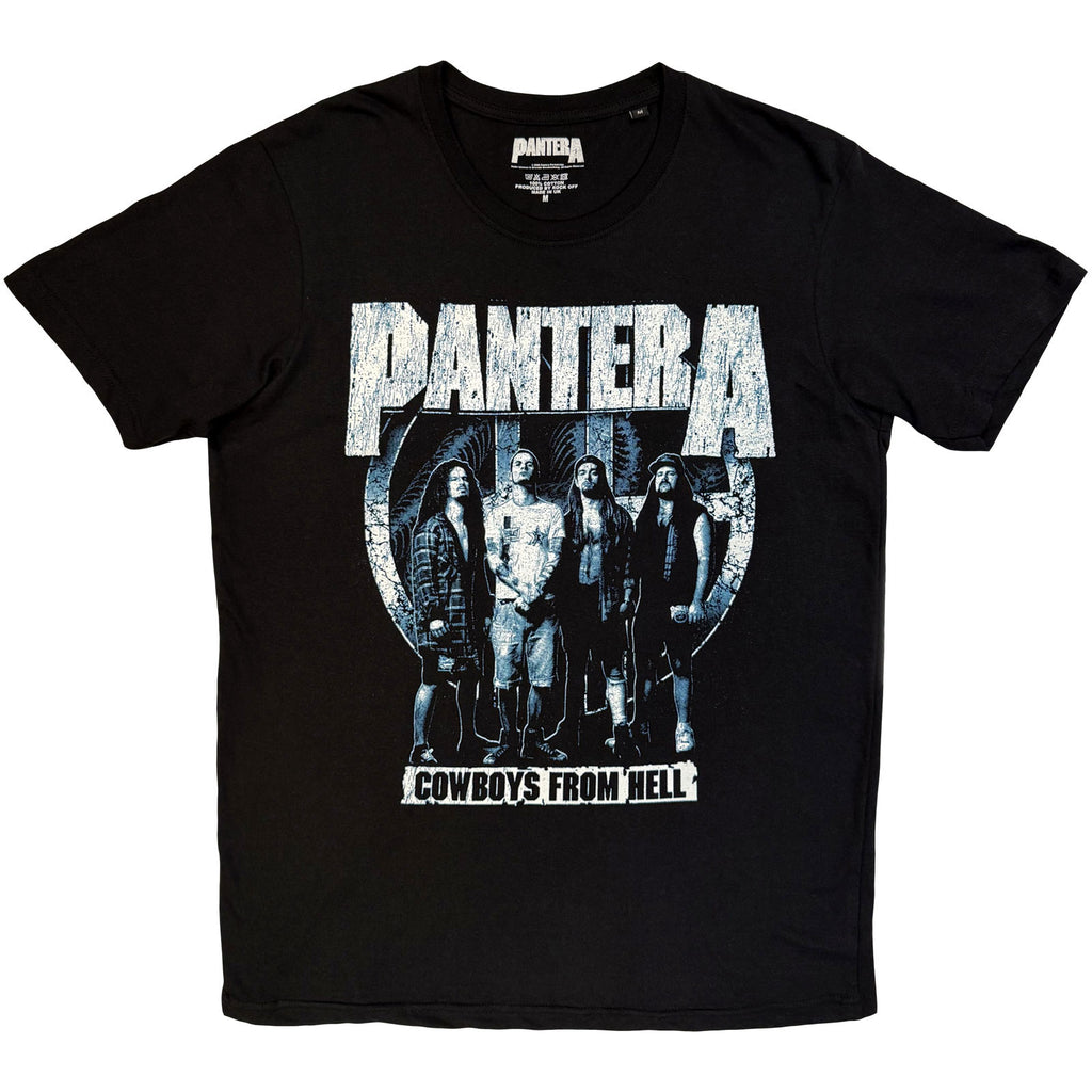Pantera Unisex T-Shirt: Cowboys From Hell Tour '25 (Black) (Back Print)