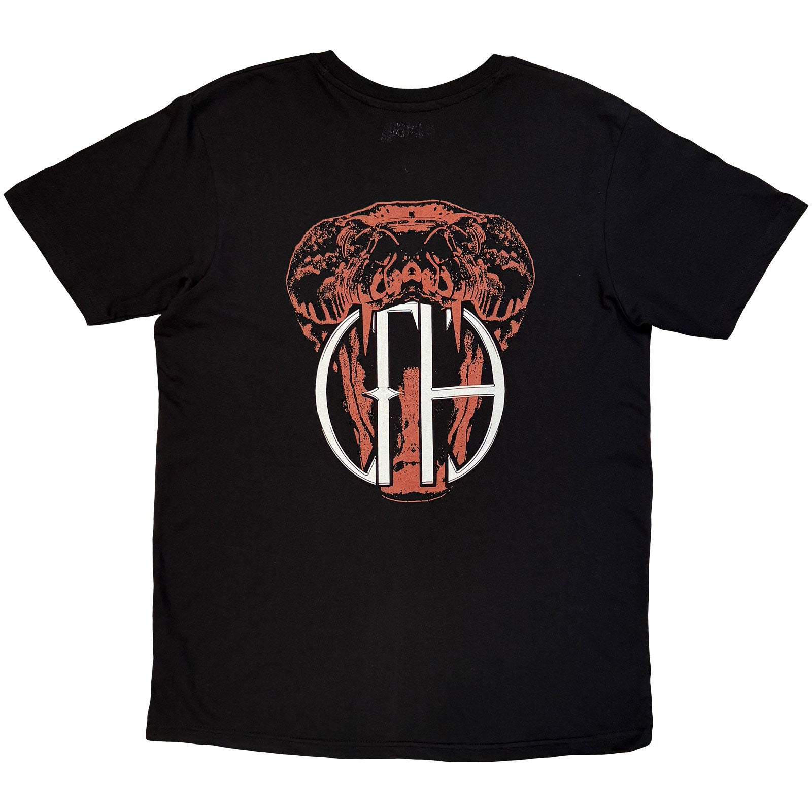 Pantera Unisex T-Shirt: Cowboys From Hell Snake (Black) (Back Print)