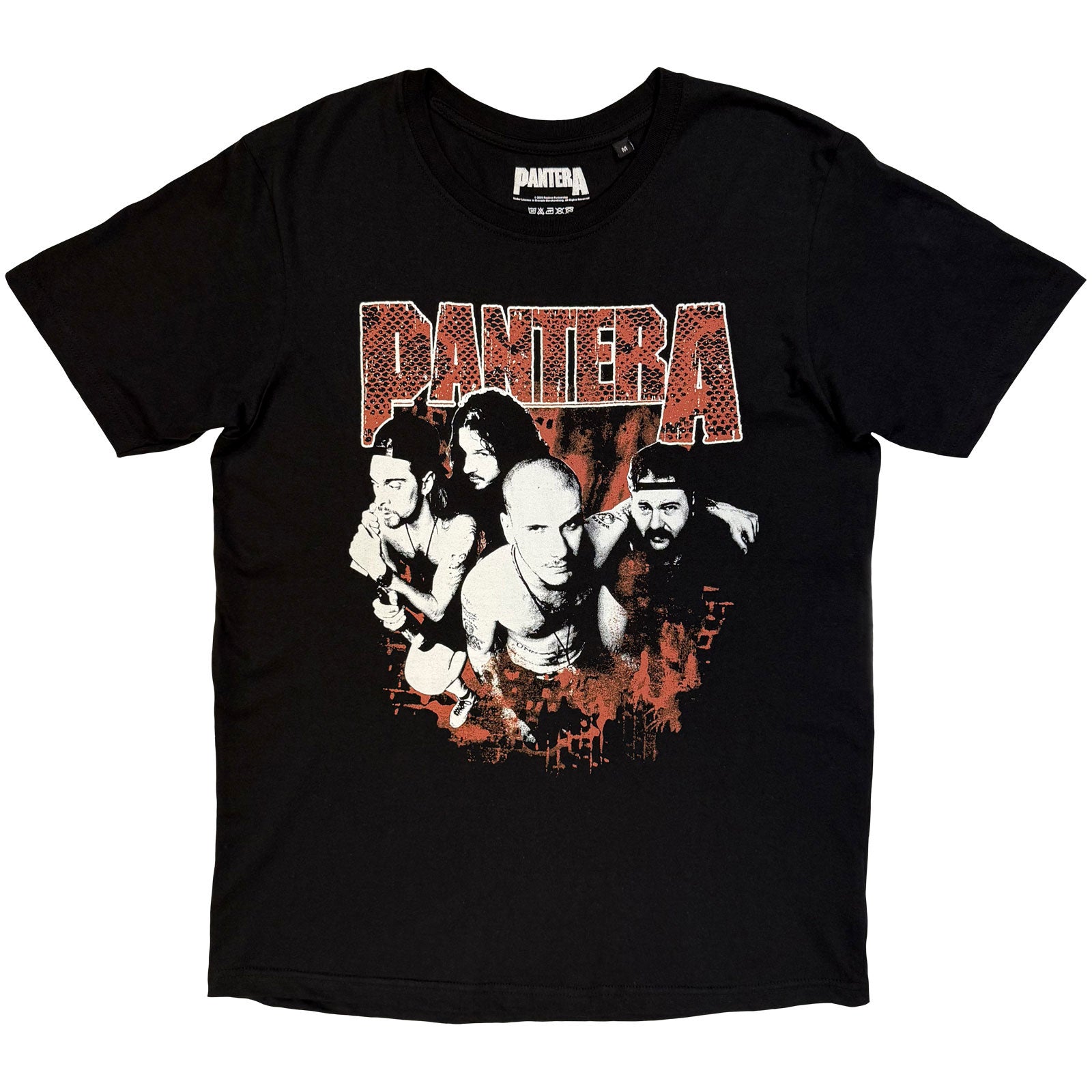 Pantera Unisex T-Shirt: Cowboys From Hell Snake (Black) (Back Print)