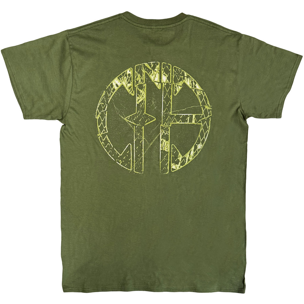 Pantera Unisex T-Shirt: Green Logo (Green) (Back Print)