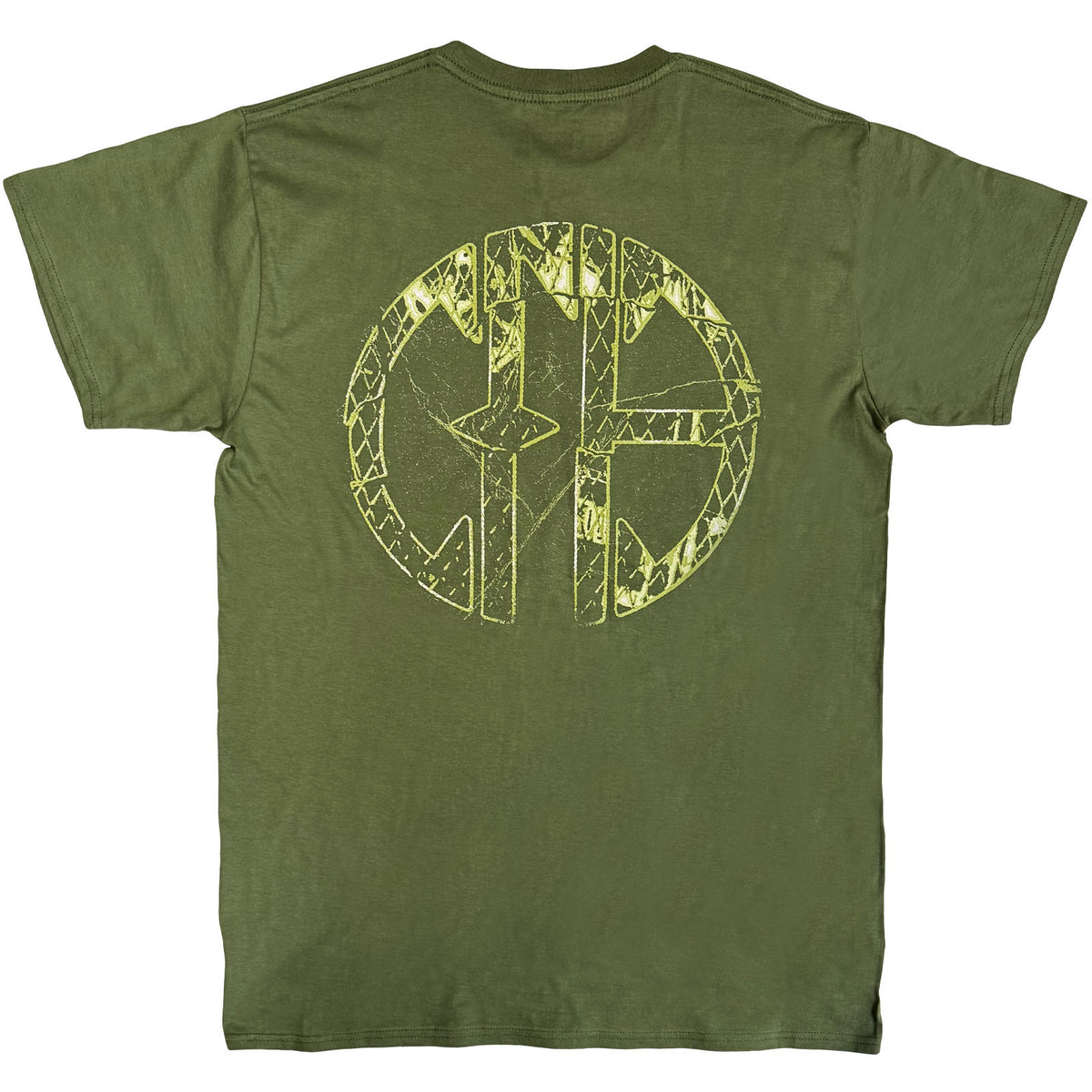 Pantera Unisex T-Shirt: Green Logo (Green) (Back Print)