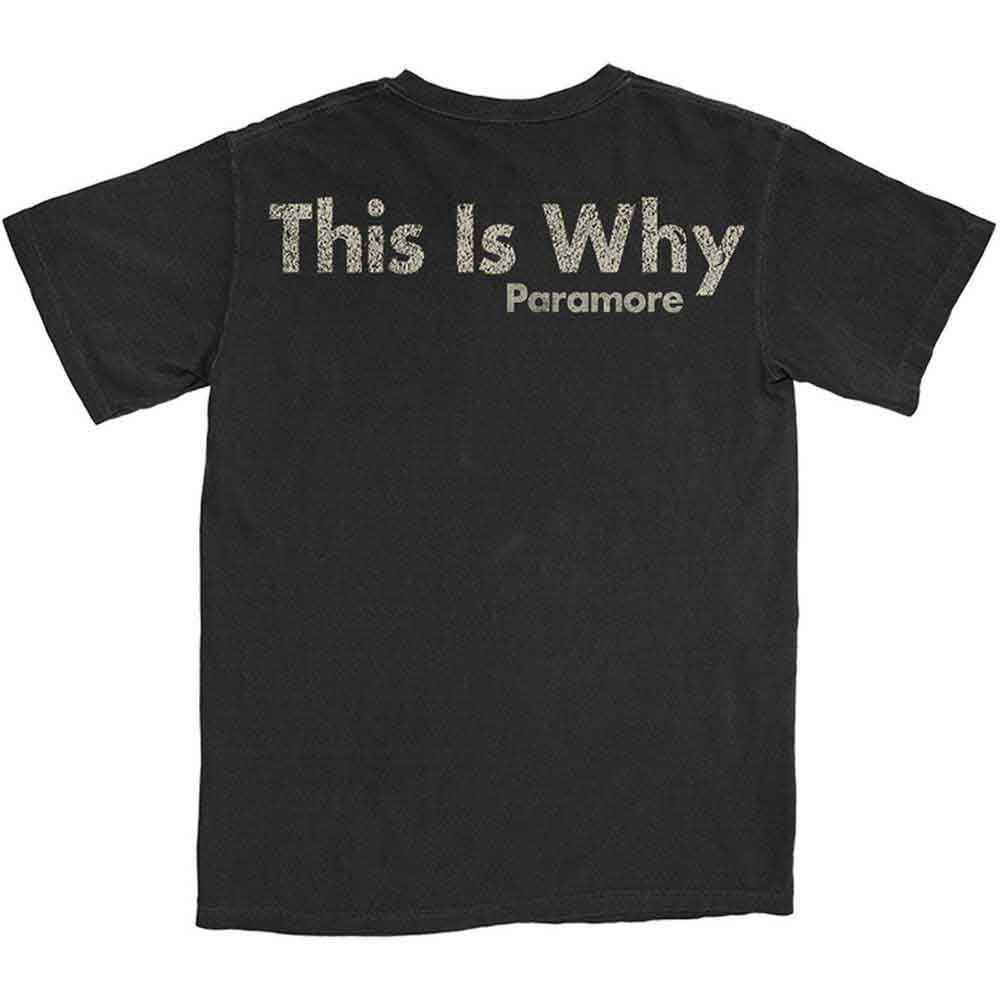 Paramore Unisex T-Shirt: This Is Why (Black) (Back Print)