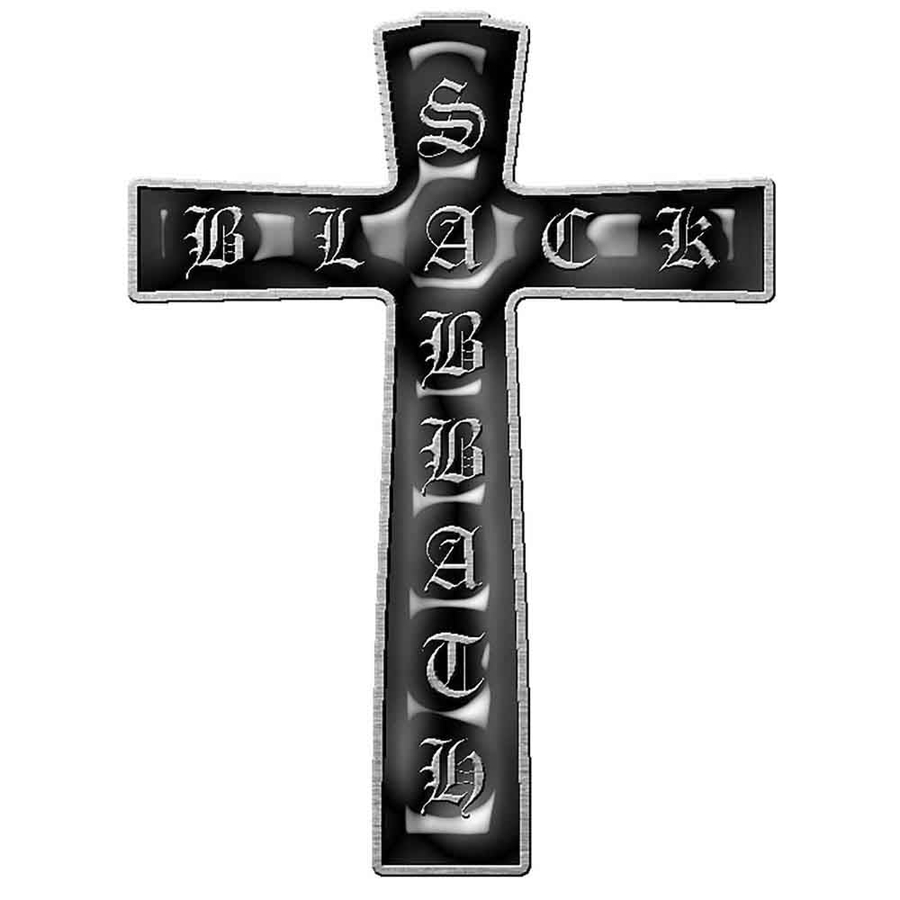 Black Sabbath Pin Badge: Cross 2