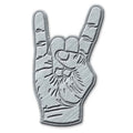 Generic Pin Badge: Devil Horns (Die-Cast Relief)