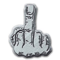 Generic Pin Badge: Finger (Die-Cast Relief)