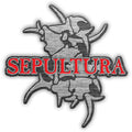 Sepultura Pin Badge: Logo & Tribal S