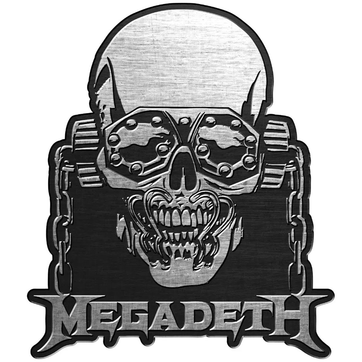Megadeth Pin Badge: Vic Rattlehead