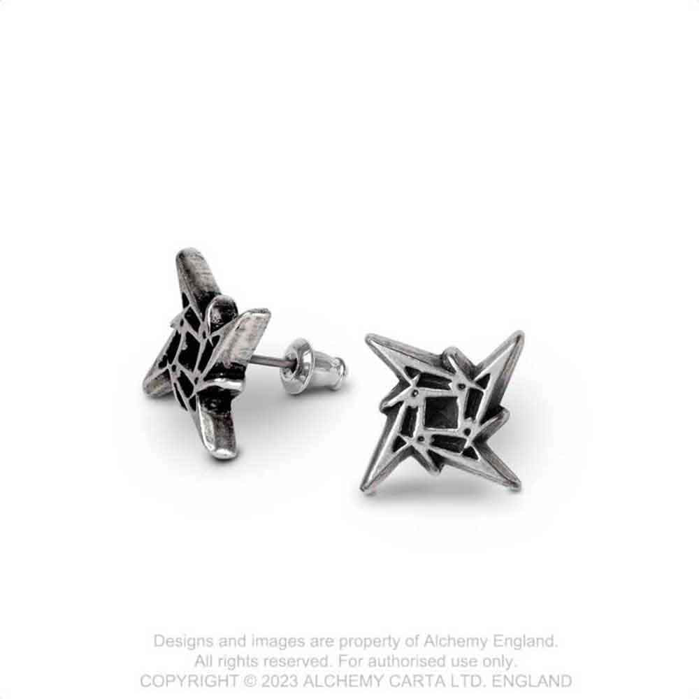 Metallica Earrings: Ninja Star