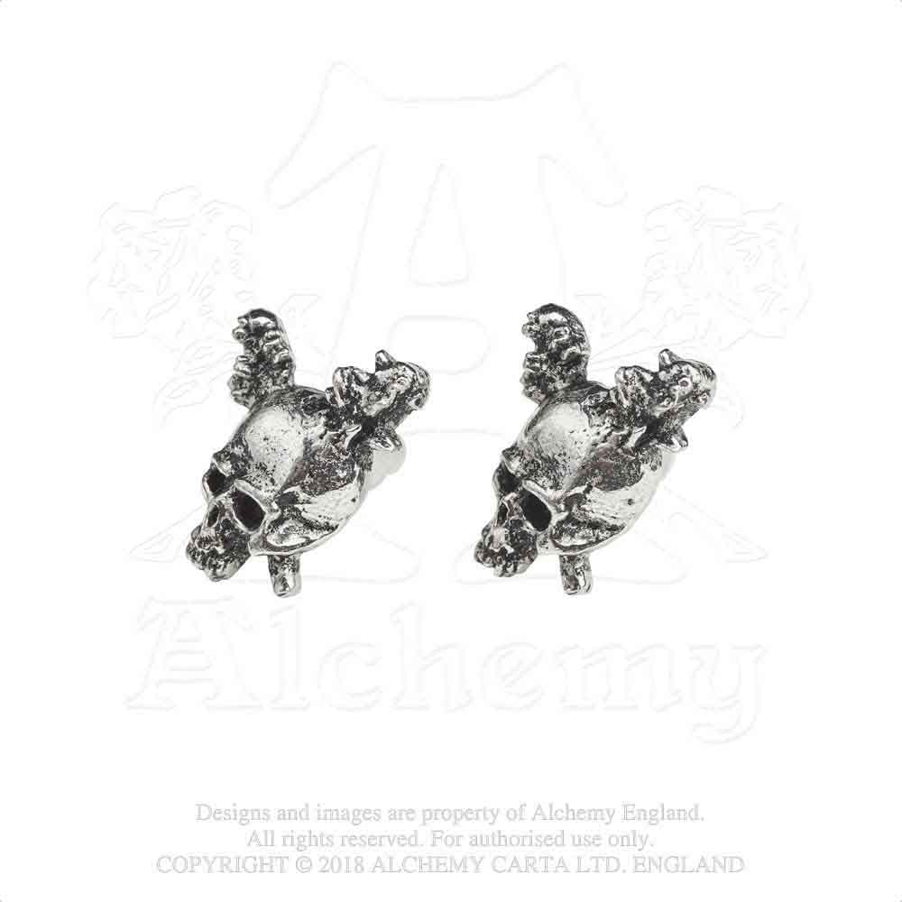 Metallica Earrings: Damage Inc. Skull