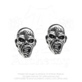 Iron Maiden Stud Earrings: Piece of Mind Eddie