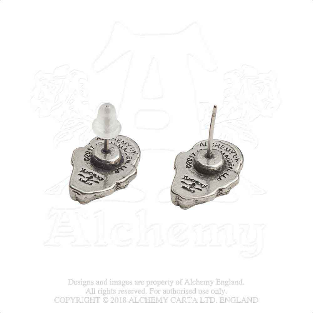 Iron Maiden Stud Earrings: Piece of Mind Eddie