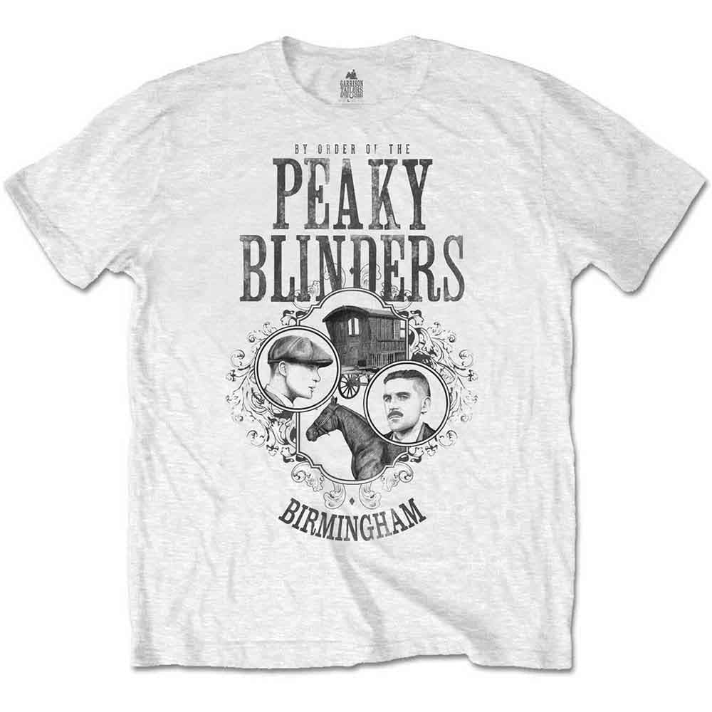 Peaky Blinders Unisex T-Shirt: Horse & Cart (White)