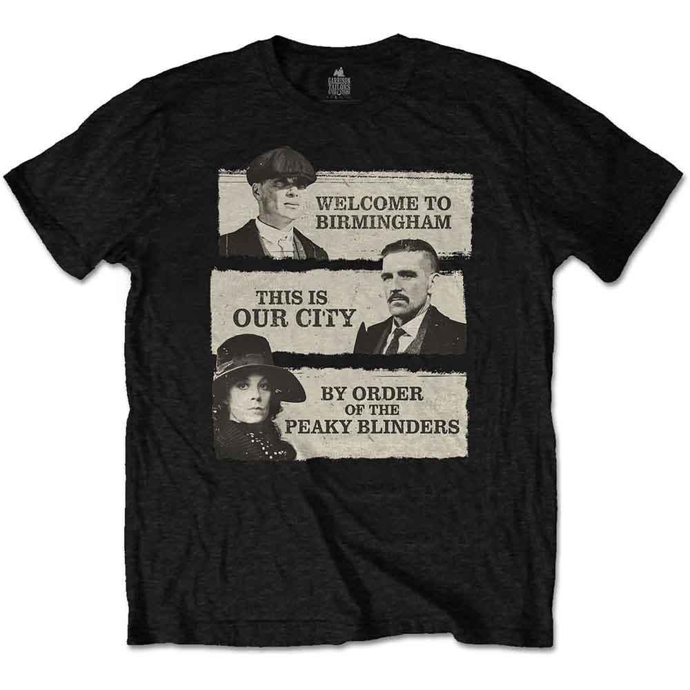 Peaky Blinders Unisex T-Shirt: This Is Our City (Black)