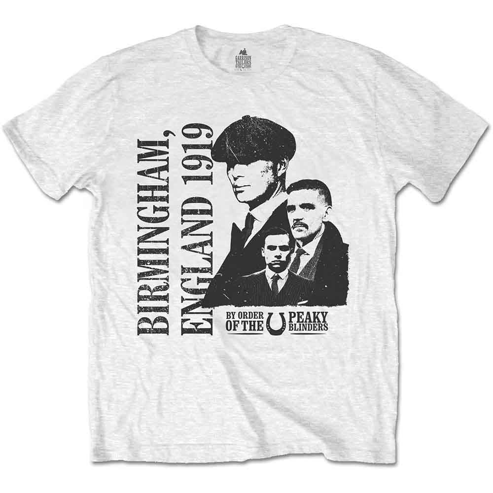 Peaky Blinders Unisex T-Shirt: England 1919 (White)