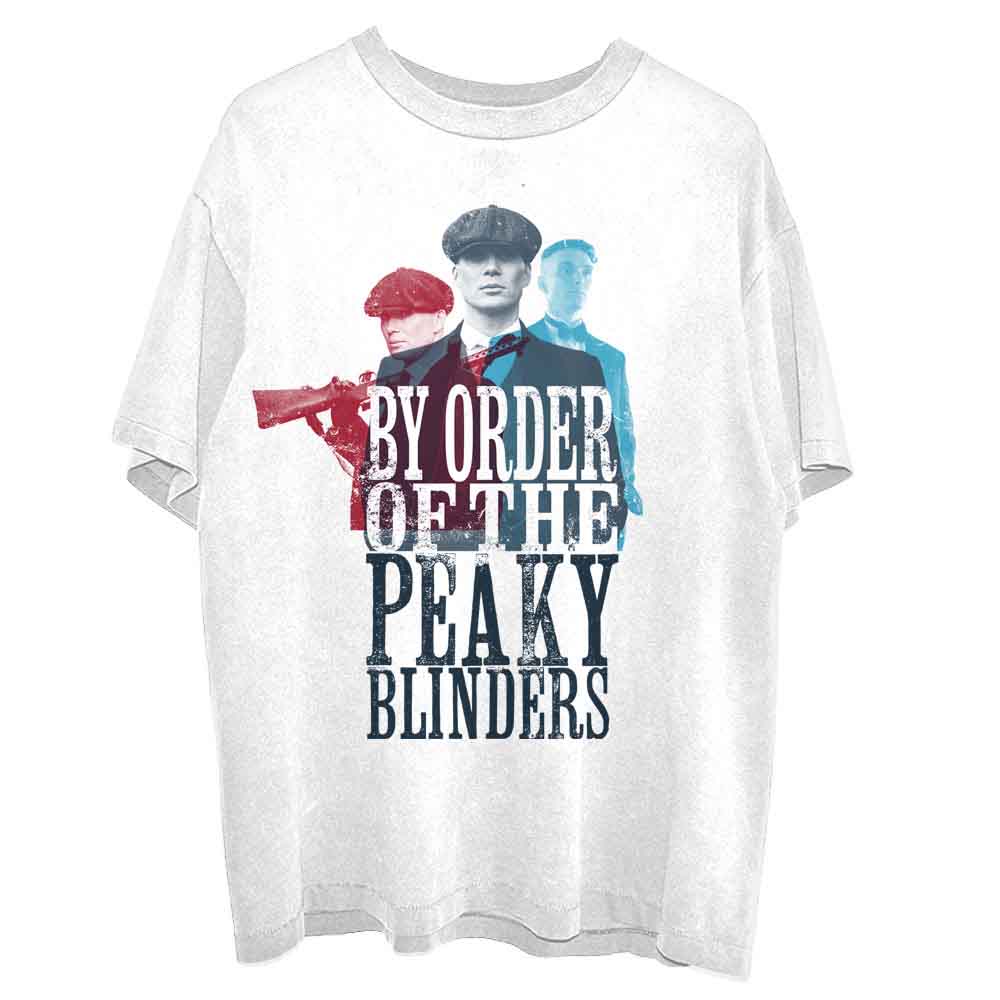 Peaky Blinders Unisex T-Shirt: 3 Tommys (White)