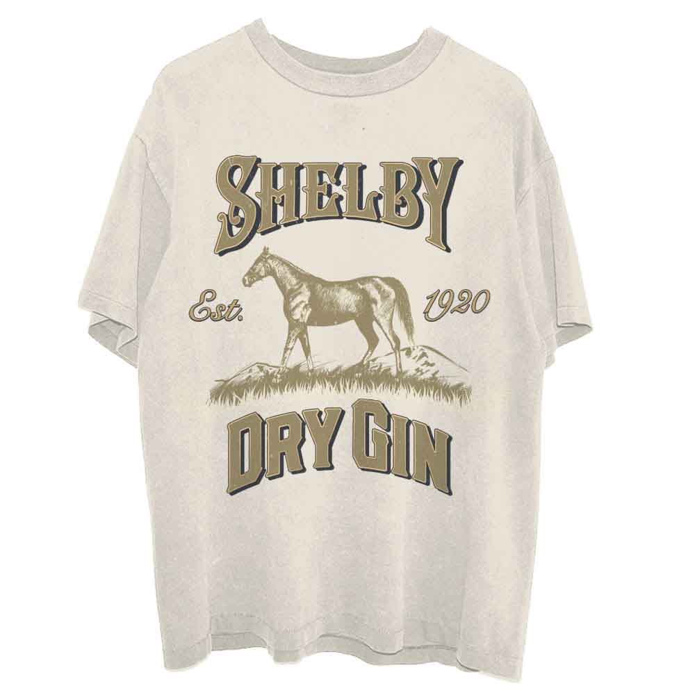 Peaky Blinders Unisex T-Shirt: Shelby Dry Gin (Natural)