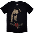 Tom Petty & The Heartbreakers Unisex T-Shirt: Shades & Logo (Black)