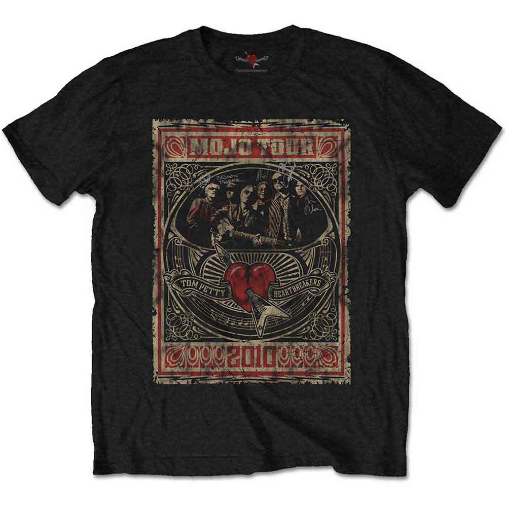 Tom Petty & The Heartbreakers Unisex T-Shirt: Mojo Tour (Black)
