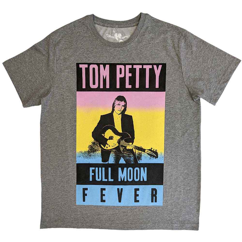 Tom Petty & The Heartbreakers Unisex T-Shirt: Full Moon Fever (Sports Grey)