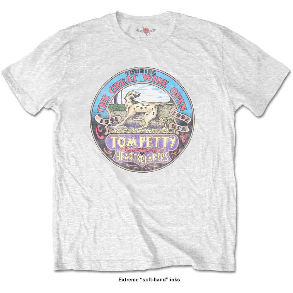 Tom Petty & The Heartbreakers Unisex T-Shirt: The Great Wide Open (White)
