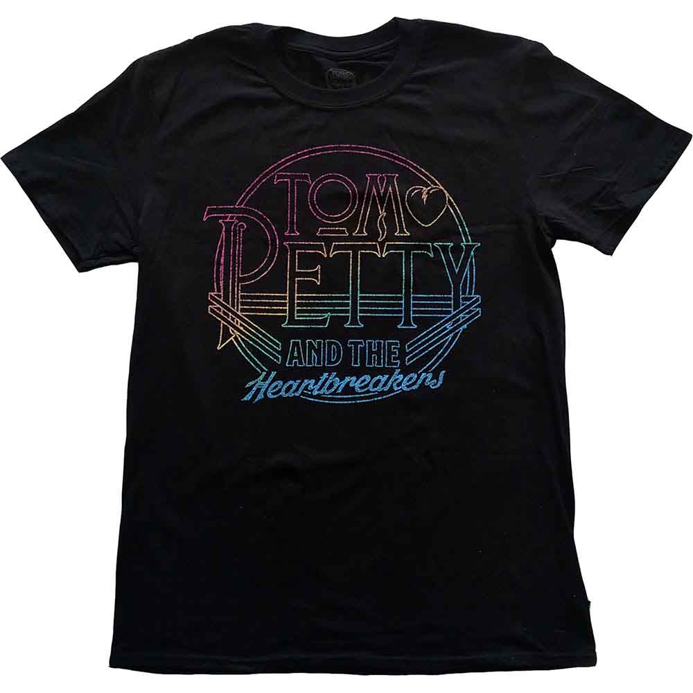 Tom Petty & The Heartbreakers Unisex T-Shirt: Circle Logo (Black)